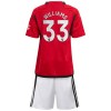 Maglia ufficiale Manchester United Williams 33 Casa 2023-24 per Bambino